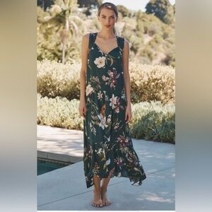 Anthropologie Studded Harness Midi Dress Size M